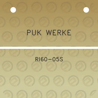 puk-werke-ri60-05s