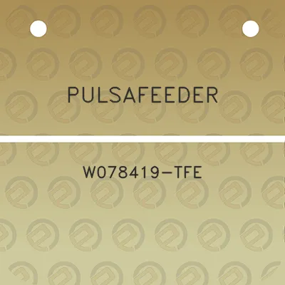 pulsafeeder-w078419-tfe