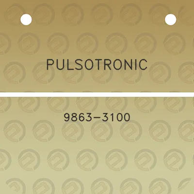 pulsotronic-9863-3100