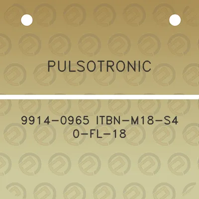 pulsotronic-9914-0965-itbn-m18-s4-0-fl-18