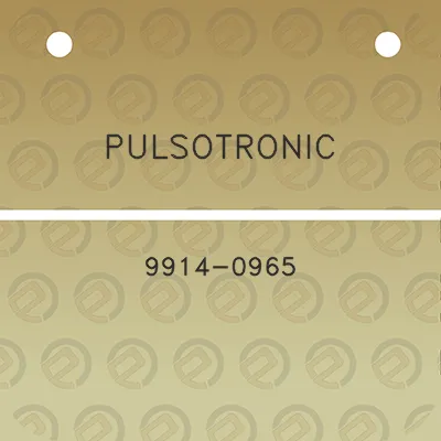 pulsotronic-9914-0965