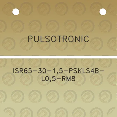 pulsotronic-isr65-30-15-pskls4b-l05-rm8