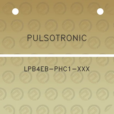 pulsotronic-lpb4eb-phc1-xxx