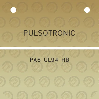 pulsotronic-pa6-ul94-hb