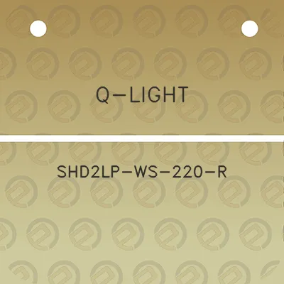 q-light-shd2lp-ws-220-r