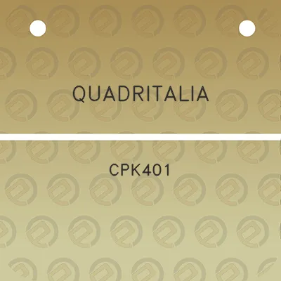 quadritalia-cpk401