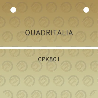 quadritalia-cpk801