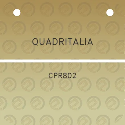 quadritalia-cpr802