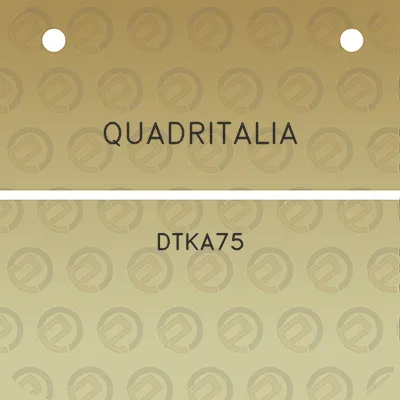 quadritalia-dtka75