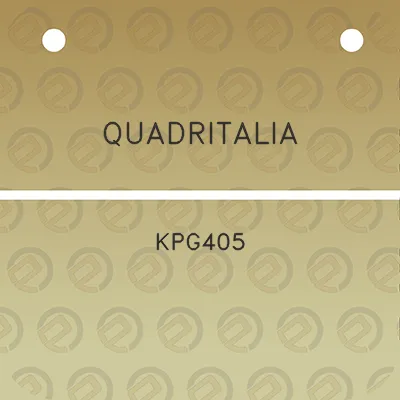 quadritalia-kpg405