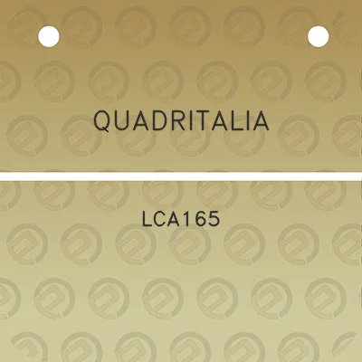 quadritalia-lca165