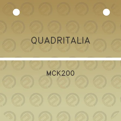 quadritalia-mck200