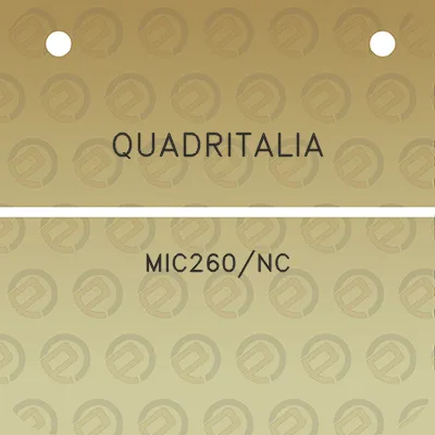 quadritalia-mic260nc