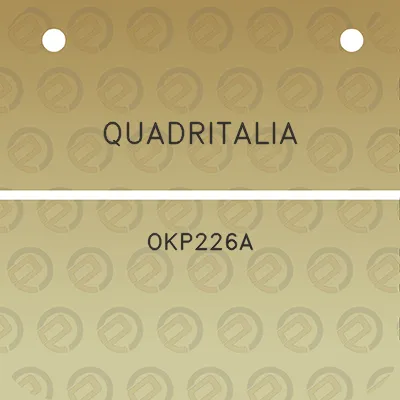 quadritalia-okp226a