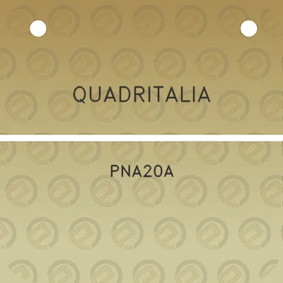 quadritalia-pna20a