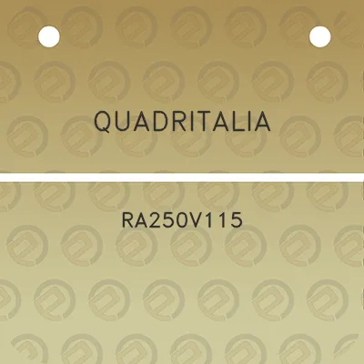 quadritalia-ra250v115