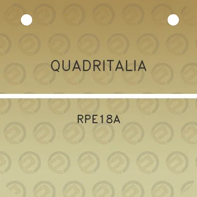 quadritalia-rpe18a