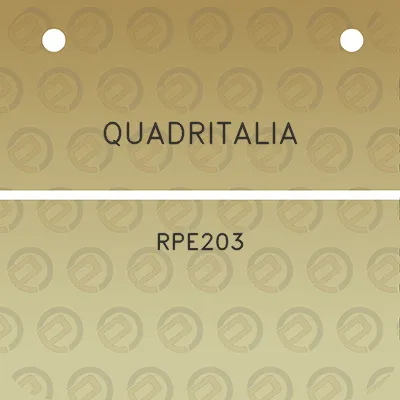 quadritalia-rpe203