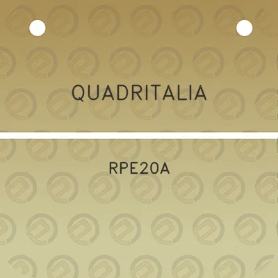 quadritalia-rpe20a