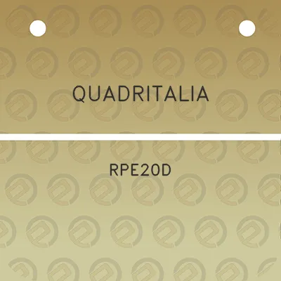 quadritalia-rpe20d