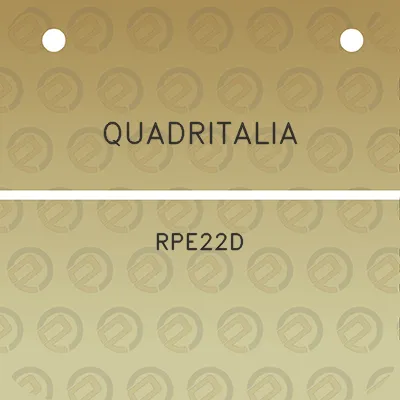 quadritalia-rpe22d