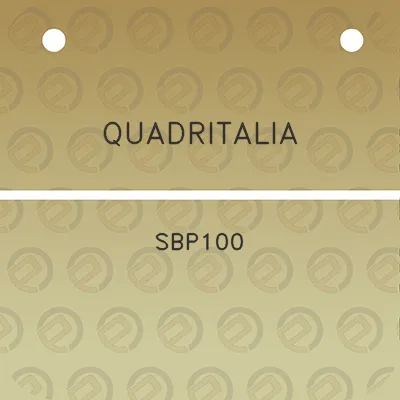 quadritalia-sbp100