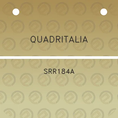 quadritalia-srr184a