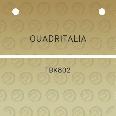 quadritalia-tbk802