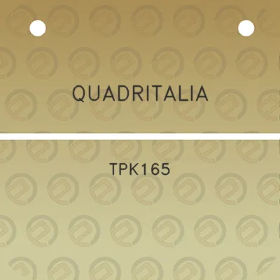 quadritalia-tpk165