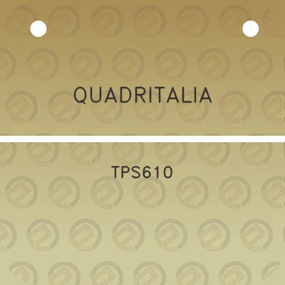 quadritalia-tps610