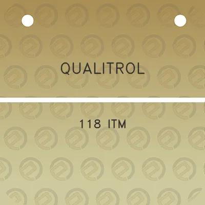 qualitrol-118-itm