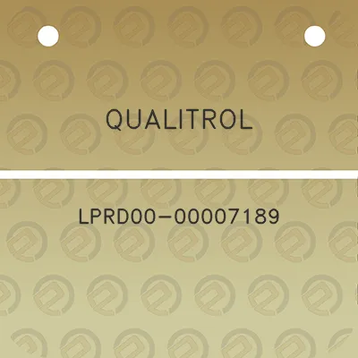 qualitrol-lprd00-00007189