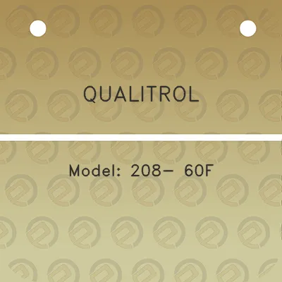 qualitrol-model-208-60f