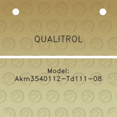 qualitrol-model-akm3540112-td111-08