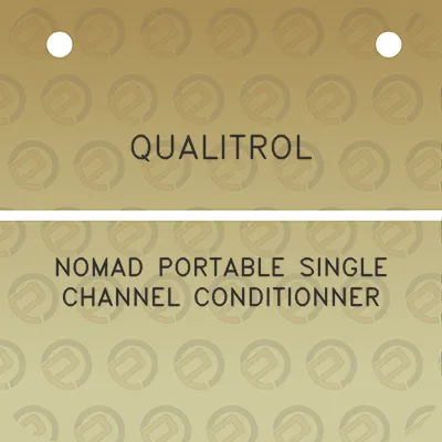 qualitrol-nomad-portable-single-channel-conditionner