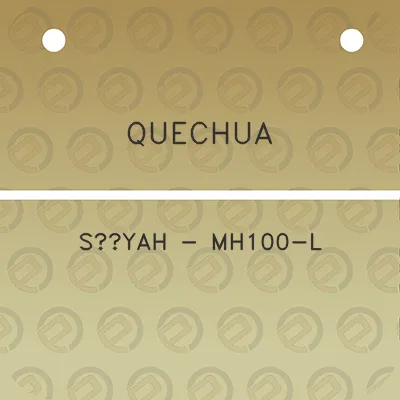 quechua-siyah-mh100-l