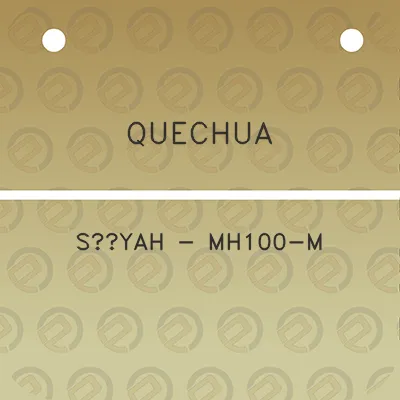 quechua-siyah-mh100-m