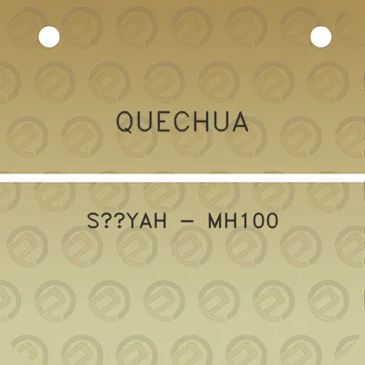 quechua-siyah-mh100