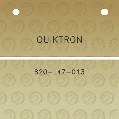 quiktron-820-l47-013