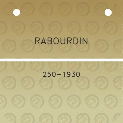 rabourdin-250-1930