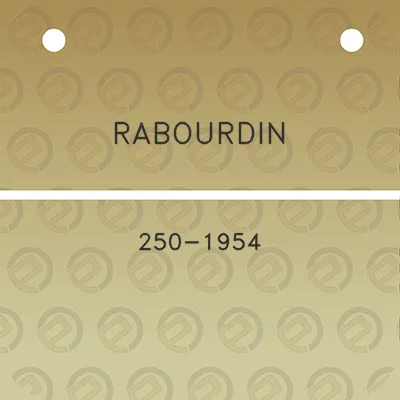 rabourdin-250-1954