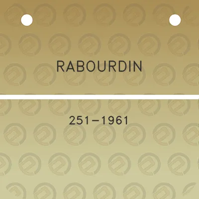 rabourdin-251-1961