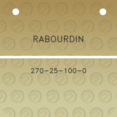 rabourdin-270-25-100-0