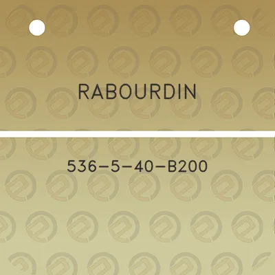 rabourdin-536-5-40-b200