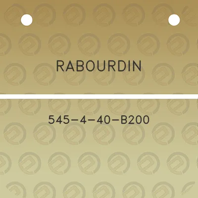 rabourdin-545-4-40-b200