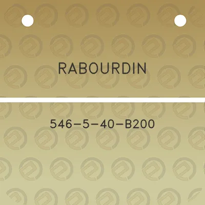 rabourdin-546-5-40-b200