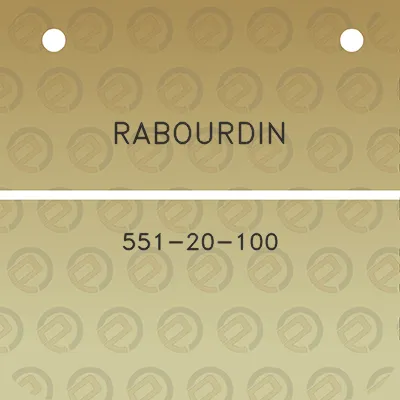 rabourdin-551-20-100