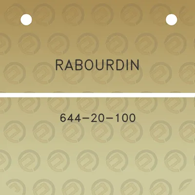 rabourdin-644-20-100