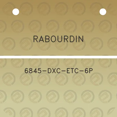 rabourdin-6845-dxc-etc-6p