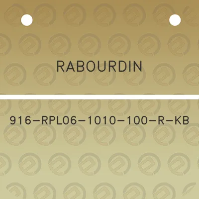 rabourdin-916-rpl06-1010-100-r-kb